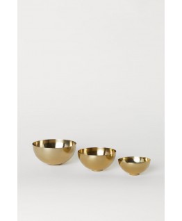 3-pack metal bowls